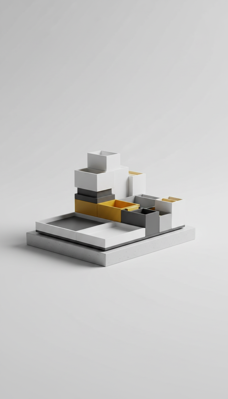 Strata Desk Organizer Matte Polymer
