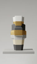 Monolith Sculptural Vase Composite Stone