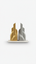 Contour Bookend Pair Seamless Finish