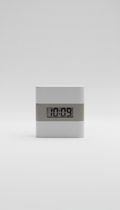 Minimalist Desk Timepiece Steel Face