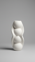 Sculptural Matte White Vase